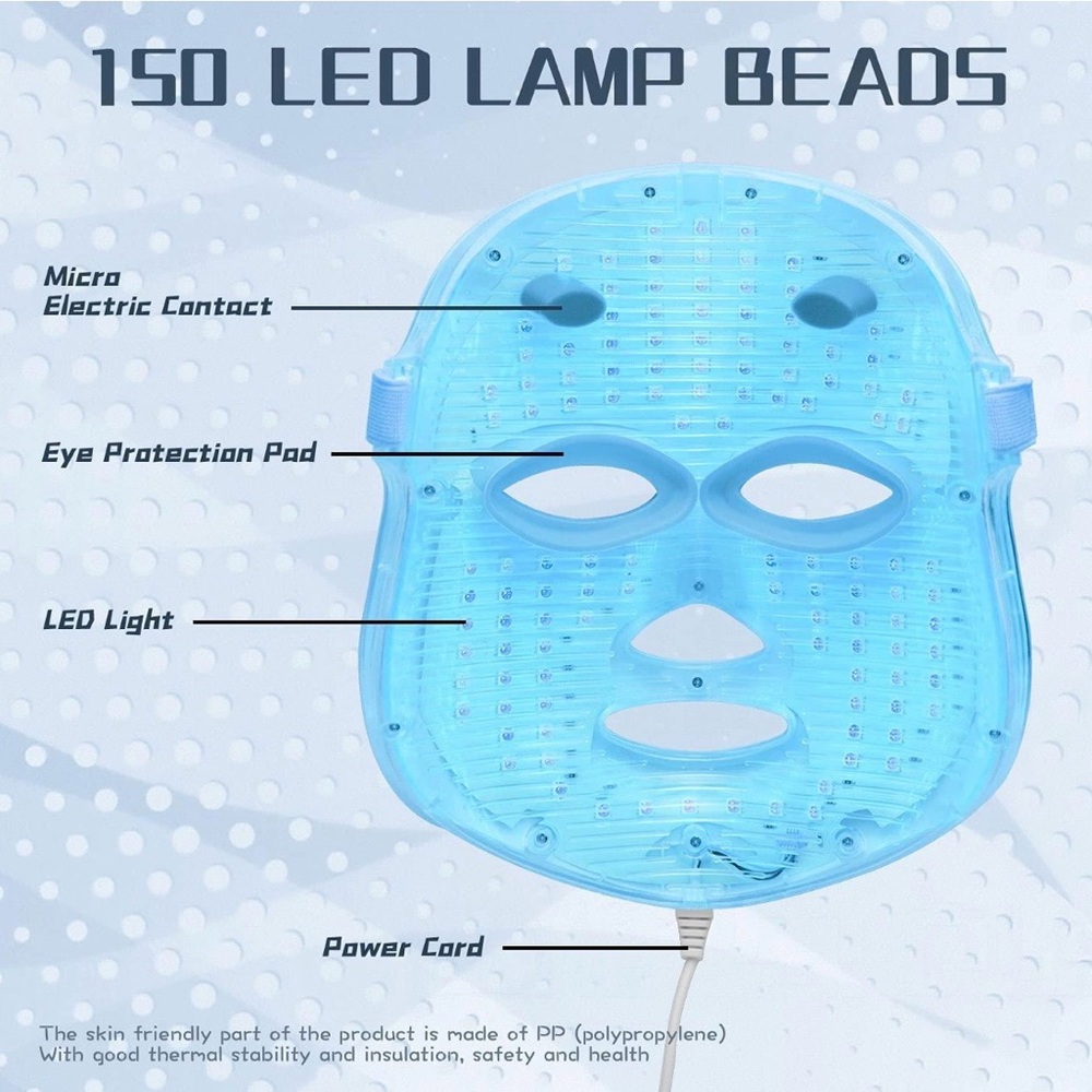 Red Light Therapy Mask, LED, 7 Colors - Picture 4 of 7